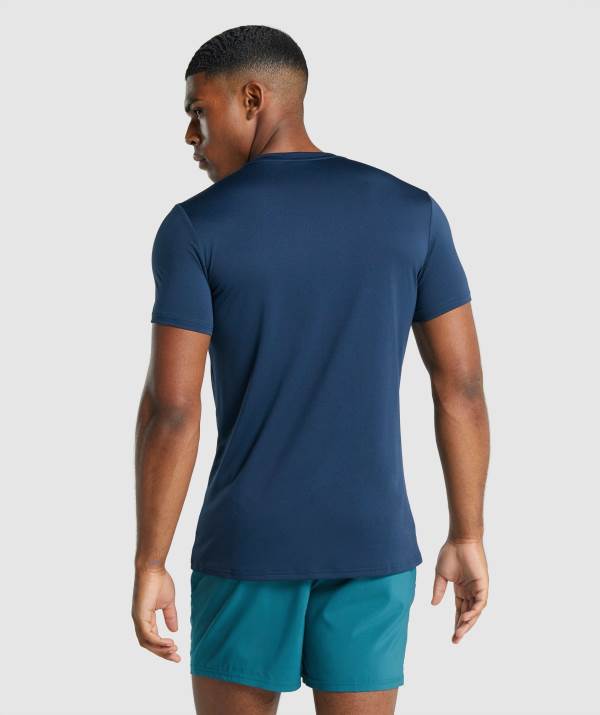 Panske Tricka Gymshark Arrival Graphic Námornícka Modrá | IL9504268